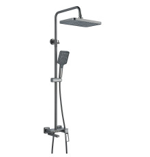 Душевая система Shevanik S6826T, оружейная сталь