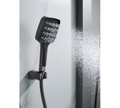 Смеситель для ванны Rose R2802T, оружейная сталь