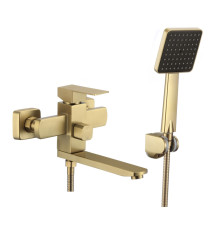 Смеситель для ванны Fmark FS8104C, матовое золото