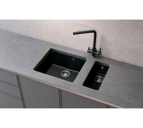 Кухонная мойка Ulgran Quartz Under 160-08, космос