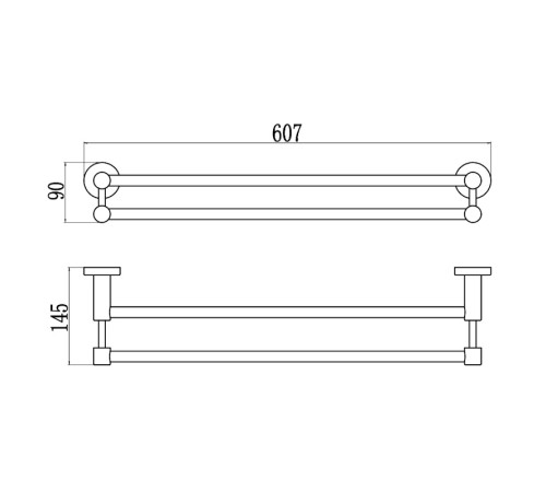 Полотенцедержатель Savol S-005649Q, графит
