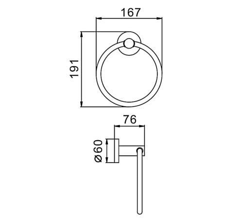 Кольцо для полотенец FRAP F30104, сатин
