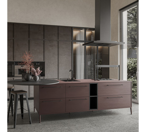 Кухонная мойка Rivelato Тесоро 455-Л, антрацит