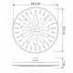 Верхний душ FRAP F008-25, хром/белый
