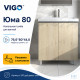 Тумба с раковиной напольная VIGO Юма 347 дуб давос-com, 80 см