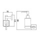 Дозатор жидкого мыла Savol S-06531H, черный