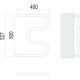 Полотенцесушитель водяной Terminus М-образный (3/4") 50х40