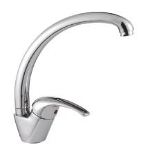 Смеситель для кухни Cron CN4129, хром