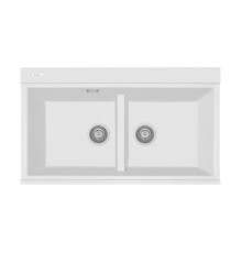 Кухонная мойка Rivelato Фондо 8638-2, белый
