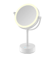 Зеркало косметическое JAVA S-M221W, белый
