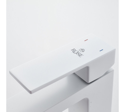 Смеситель для раковины Rose R1801C-1, белый