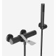 Смеситель для ванны Webert One-B NB850101441, чернай/сталь