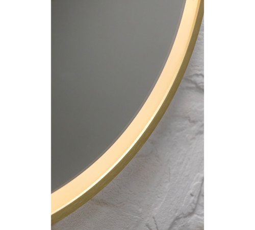 Зеркало Silver Mirrors Делуна/Deluna D800 2.2 (TX ,алюм. профиль, цвет золото, подогрев, сенсорный выключатель)