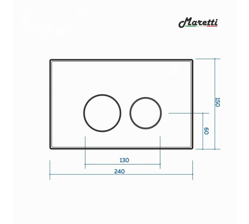 Комплект Maretti 3 в 1: унитаз EA10PBM73-844, инсталляция AC11P5211, кнопка AC12EA-560