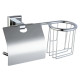 Держатель для туалетной бумаги и освежителя Savol S-L09551, хром