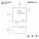 Кухонная мойка Grandex Aqua Optima 501135, сатин