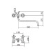 Смеситель для ванны PLstart PL2210, хром