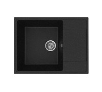 Кухонная мойка Practik PR-M-650-004 (без сифона), черный оникс