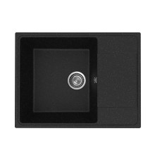 Кухонная мойка Practik PR-M-650-004 (без сифона), черный оникс