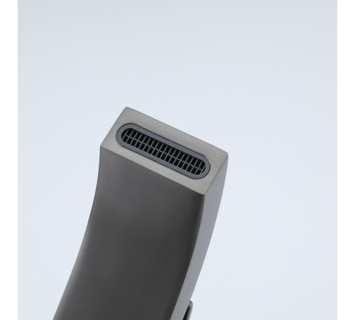 Смеситель для раковины высокий Gappo G1007-89, оружейная сталь