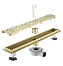 Трап для душа 30 см Savol S-DL03C-30, матовое золото
