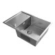 Кухонная мойка Ulgran Steel 680x500, брашированная сталь