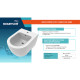 Подвесное биде SMARTFLOW URBAN SMFB812-WH, белый