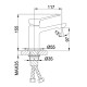 Смеситель для раковины Frap F1062, черный