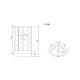 Душевая кабина Timo Standart T-1190, 90x90x220