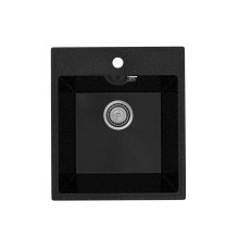 Кухонная мойка Practik PR-M-425-004 (без сифона), черный оникс