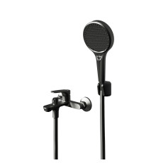Смеситель для ванны Knotlor KN-82/GM, вороненая сталь