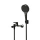 Смеситель для ванны Knotlor KN-82/GM, вороненая сталь