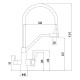 Смеситель для кухни с подключением фильтра воды Fmark FS0662-C04, бронза/серый