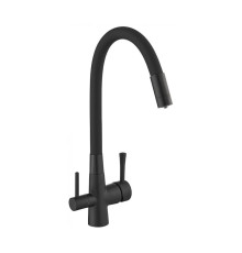 Смеситель для кухни с подключением к фильтру Savol S-L1806H-01, черный