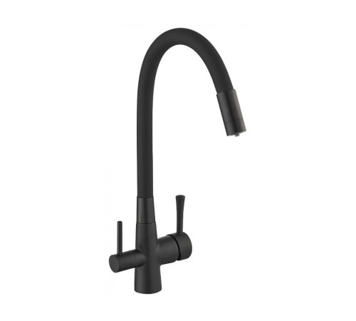 Смеситель для кухни с подключением к фильтру Savol S-L1806H-01, черный