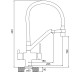 Смеситель для кухни с гибким изливом и подключением фильтра GAPPO G4398-83, золотой сатин