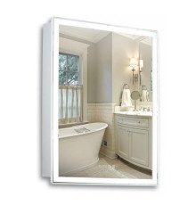 Зеркало-шкаф Silver Mirrors Киото 60 - 4.2 600х800 правый (часы, ТХ, сенсорный выключатель)
