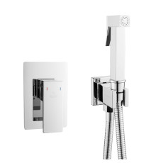 Гигиенический душ со смесителем Rose R2805, хром