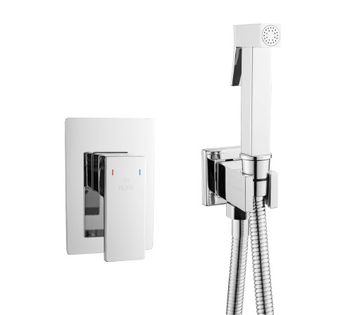 Гигиенический душ со смесителем Rose R2805, хром