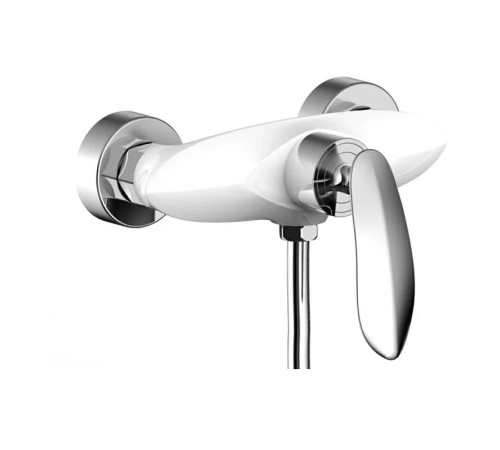Смеситель для душа Grocenberg GB9001WC, белый/хром