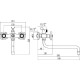 Смеситель для ванны Fmark FM2208, хром