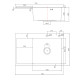 Мойка для кухни Fmark FSC7550C-R, матовое золото