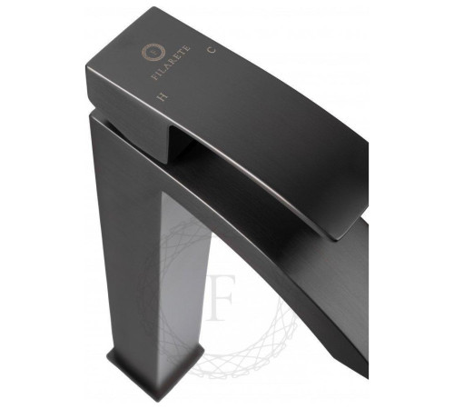 Смеситель для раковины высокий FILARETE Waterfall FL6010BG, графит