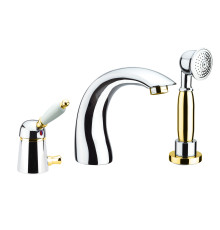 Смеситель на борт ванны Fiore IMPERIAL 83CO5105, хром/золото