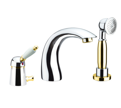 Смеситель на борт ванны Fiore IMPERIAL 83CO5105, хром/золото