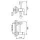 Гигиенический душ со смесителем FRAP F7504-6, черный