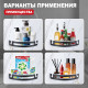 Полка для ванной комнаты угловая Raglo R340.01.06, черный