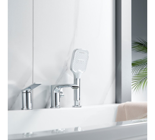 Смеситель на борт ванны Shevanik S4112, хром