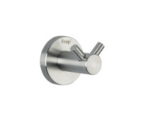 Крючок для ванной комнаты двойной FRAP F30105-2, сатин