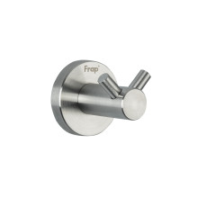 Крючок для ванной комнаты двойной FRAP F30105-2, сатин